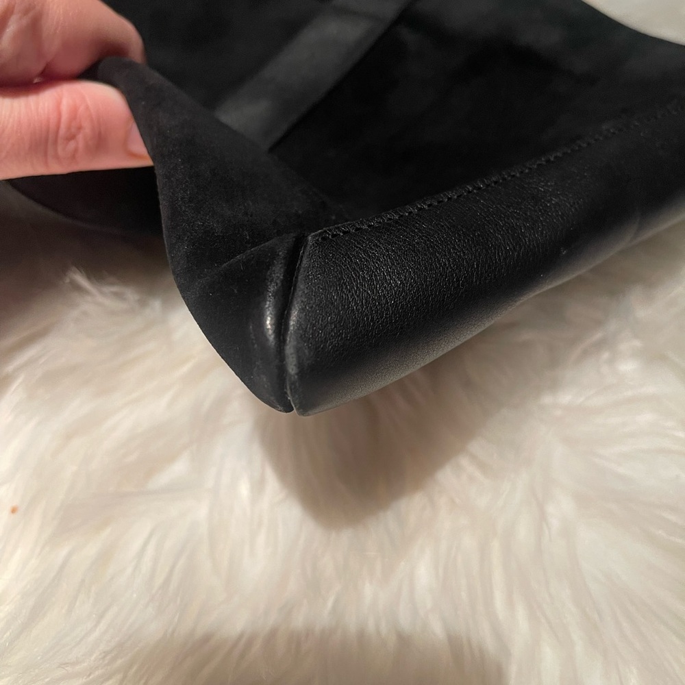 🔥Authentic Gucci Black on black shoulder bag suede and leather 001 4052 - Picture 8 of 16